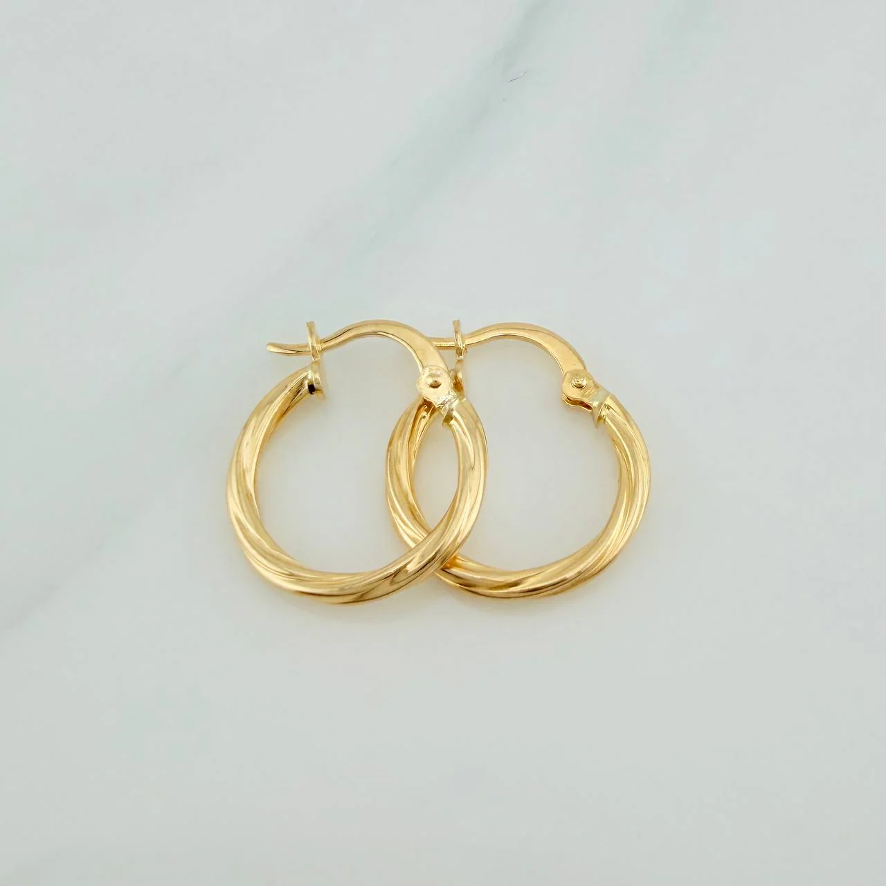 Candongas Lore 1.1gr / 2cm / Oro Amarillo 18K & - Image 3