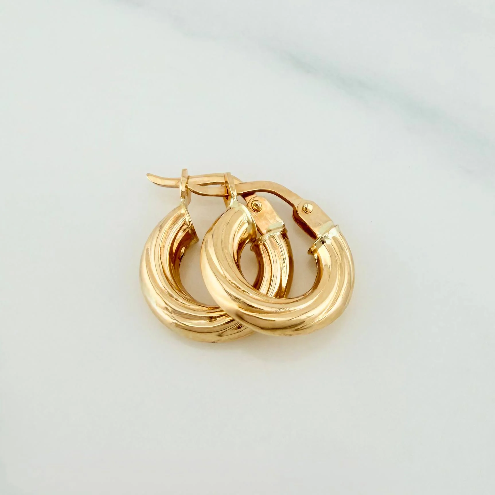 Candongas Lore 1.4 g / 1.3 cm Oro Amarillo 18K - Image 3