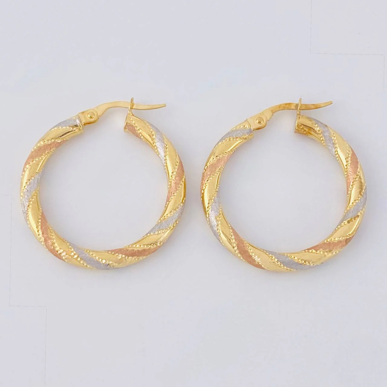 Candongas Lula 2.5 g / 2.7 cm Tres Oros 18K