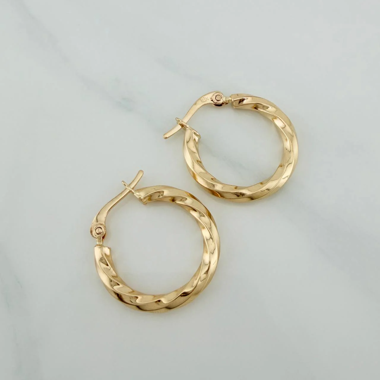 Candongas Lulu 3.45gr / 3cm / Oro Rosa 18K $ - Image 3