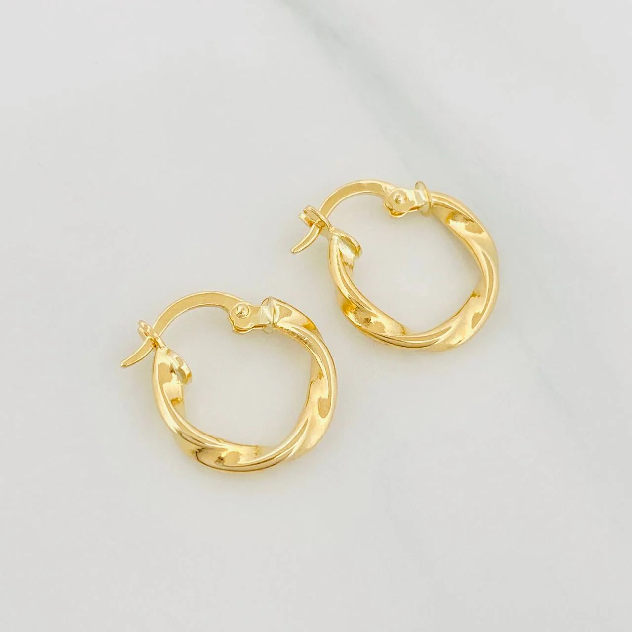 Candongas Melcocha 1.15 g / 1.05 cm Oro Amarillo 18K - Image 3
