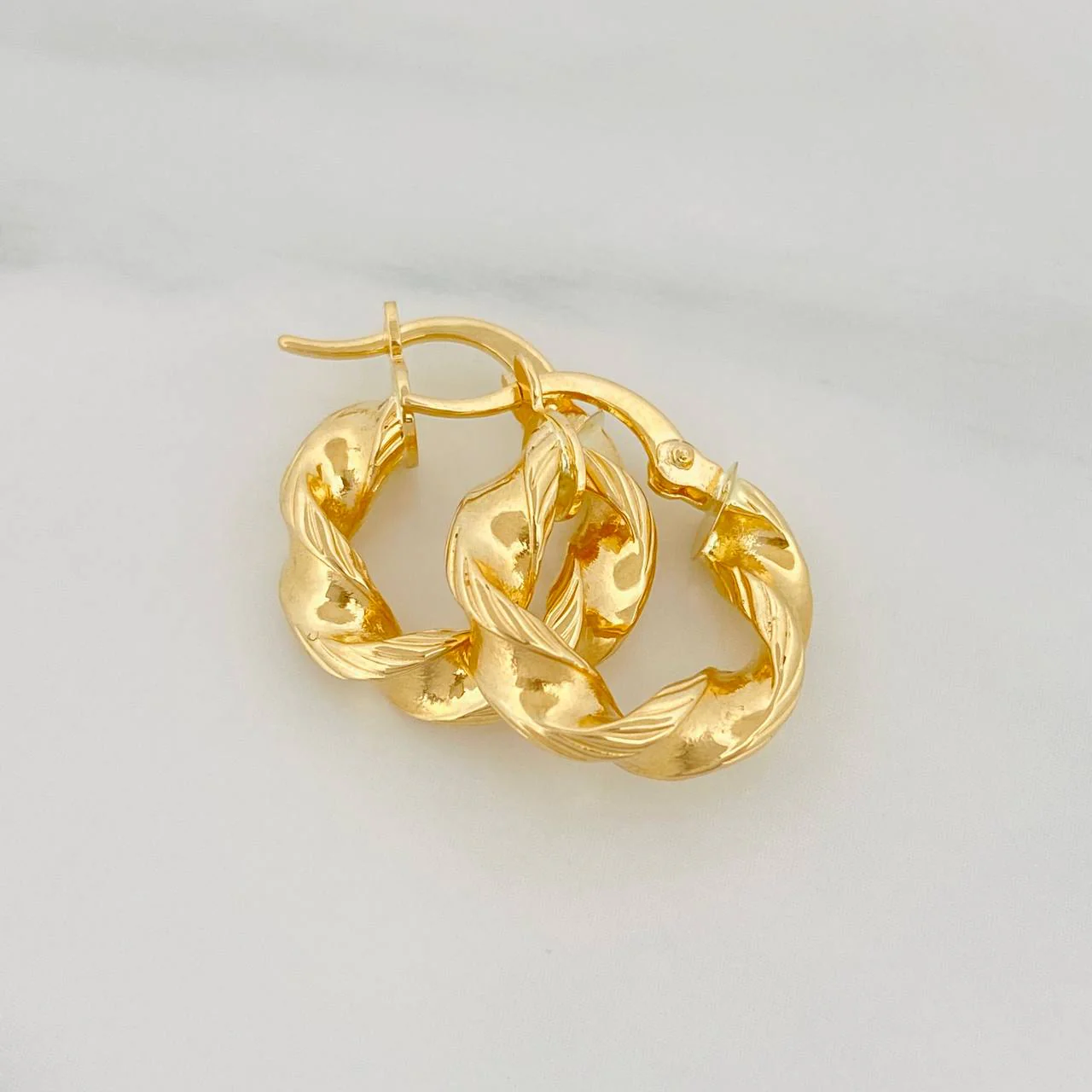 Candongas Milu 2.2 g / 1.7 cm Oro Amarillo 18K - Image 2