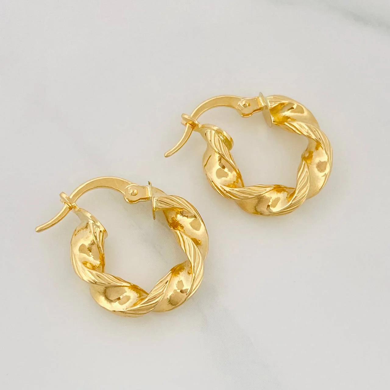 Candongas Milu 2.2 g / 1.7 cm Oro Amarillo 18K - Image 3