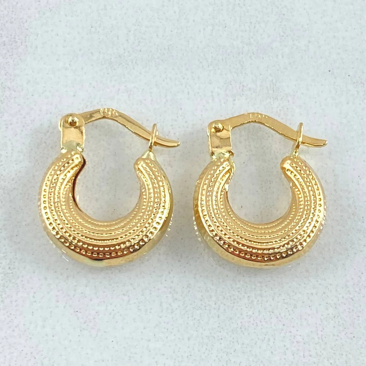 Candongas Salo 1.2gr / 1.5cm / Oro Amarillo 18K - Image 2