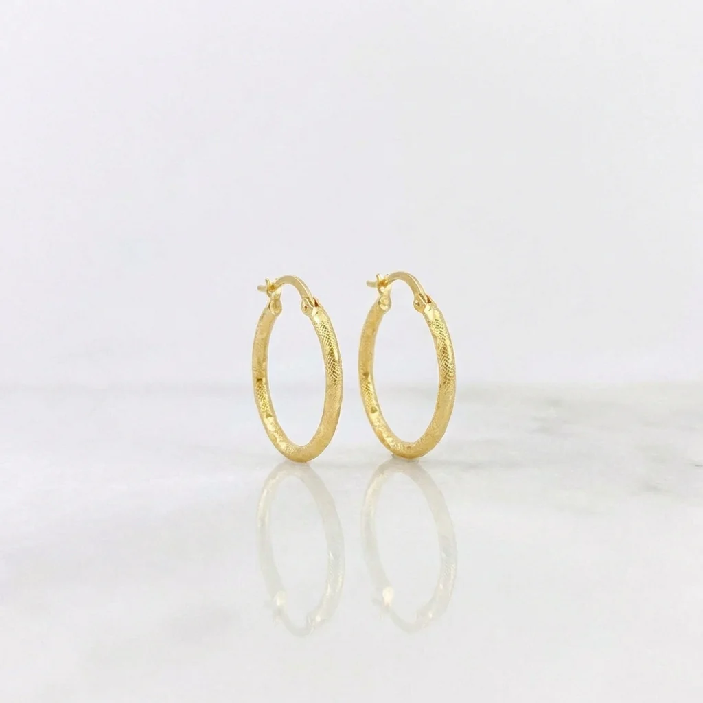 Candongas Sandra 1.55gr / 2.8cm / Oro Amarillo 18K