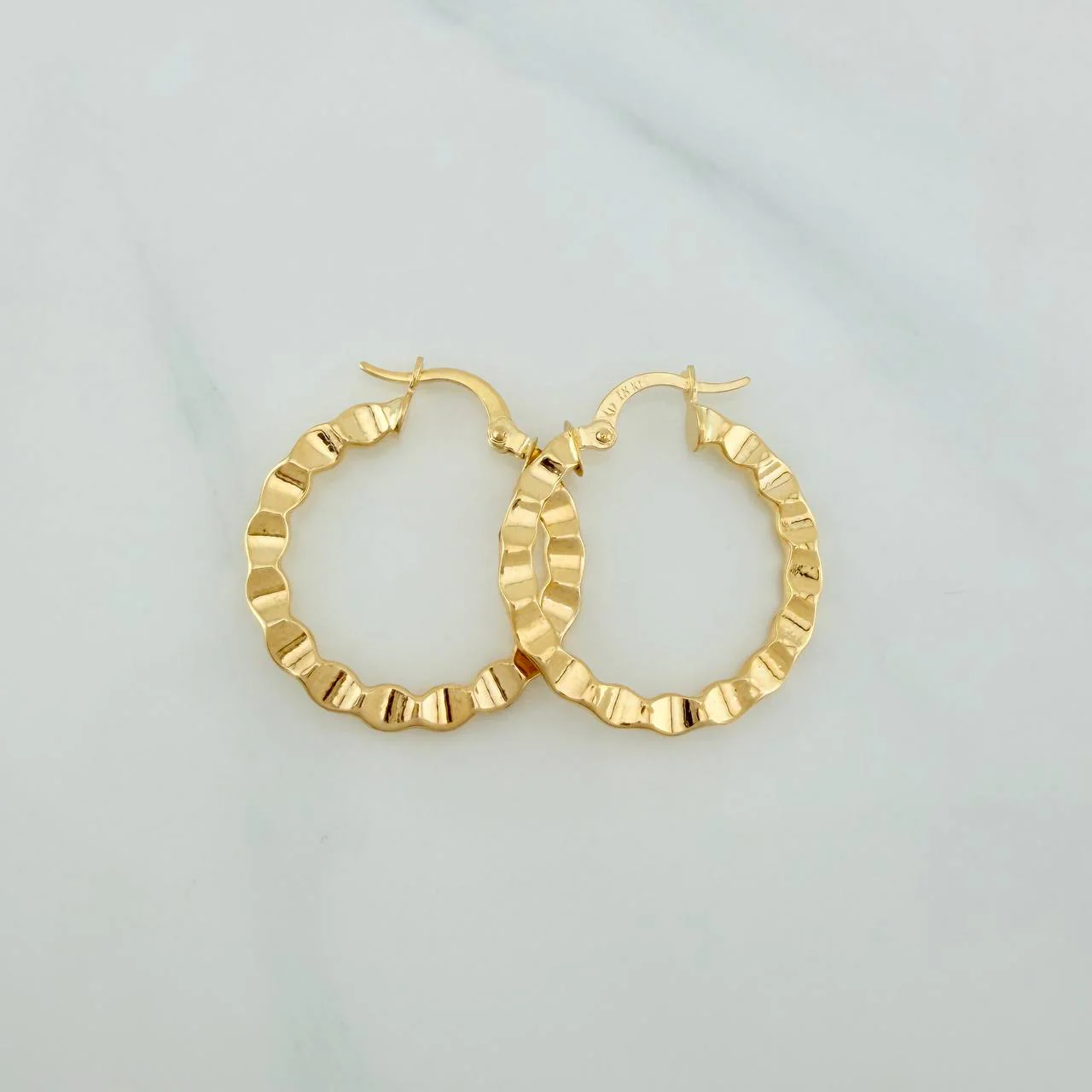 Candongas Siad 1.8gr / 2.5cm / Oro Amarillo 18K - Image 2