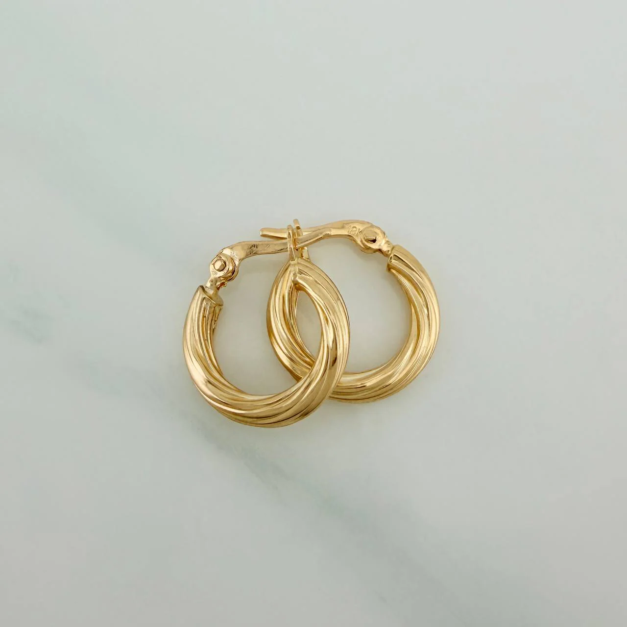 Candongas Sofi 1.25gr / 1.5cm / Oro Amarillo 18K % - Image 2
