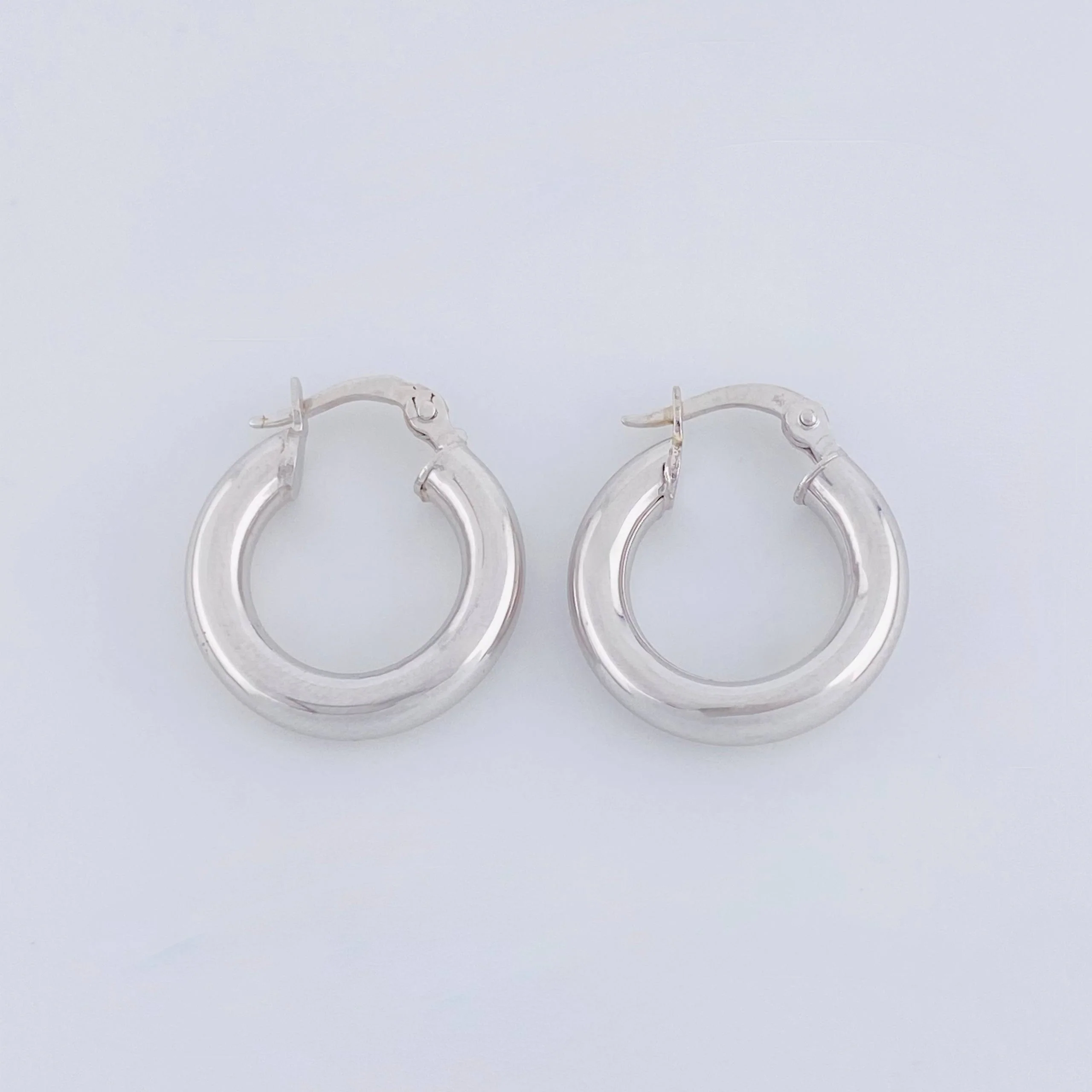 Candongas Jass Lisas 1.95gr / 2cm / Oro Blanco 18K - Image 3