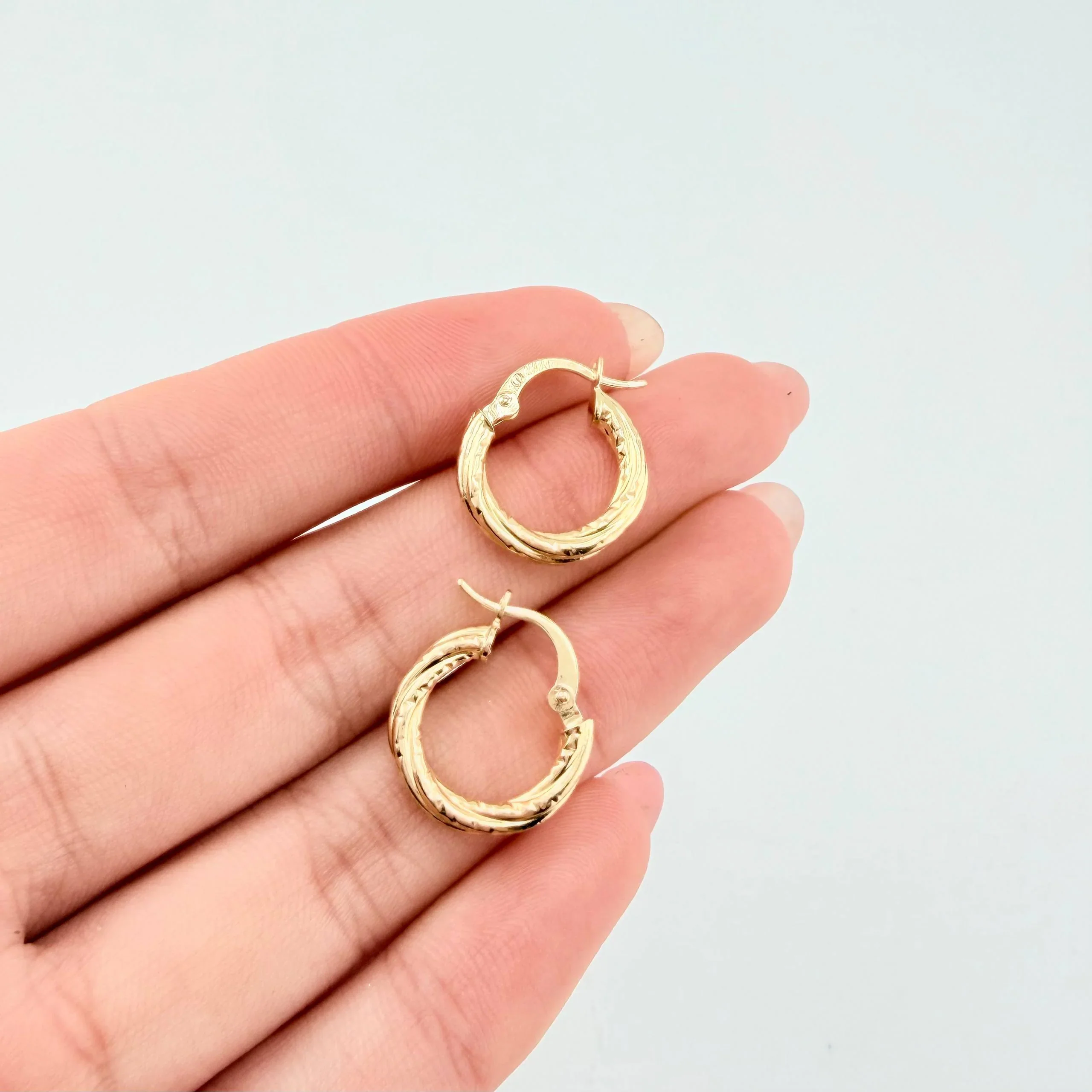 Candongas Sofi 1gr / 1.5cm / Oro Amarillo 18K - Image 3