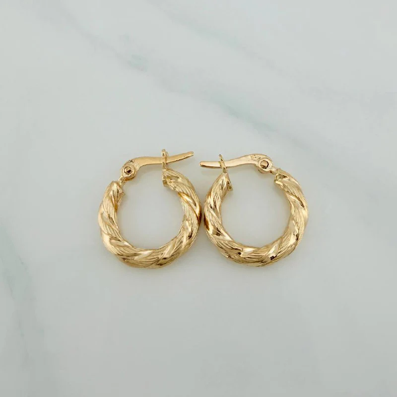 Candongas Sol 1.25gr / 1.7cm / Oro Amarillo 18K $