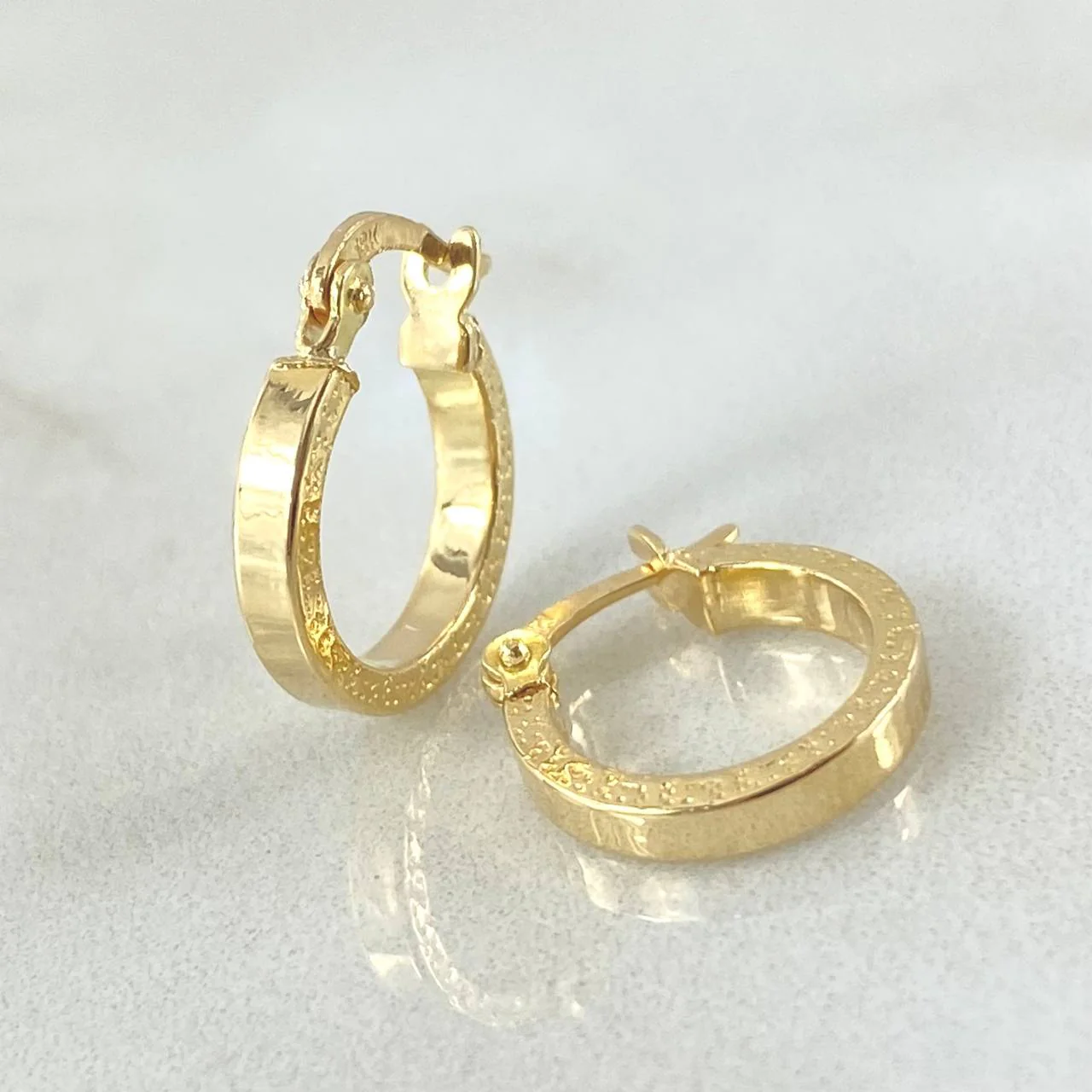 Candongas Tribal 1 g / 1.3 cm Oro Amarillo 18K