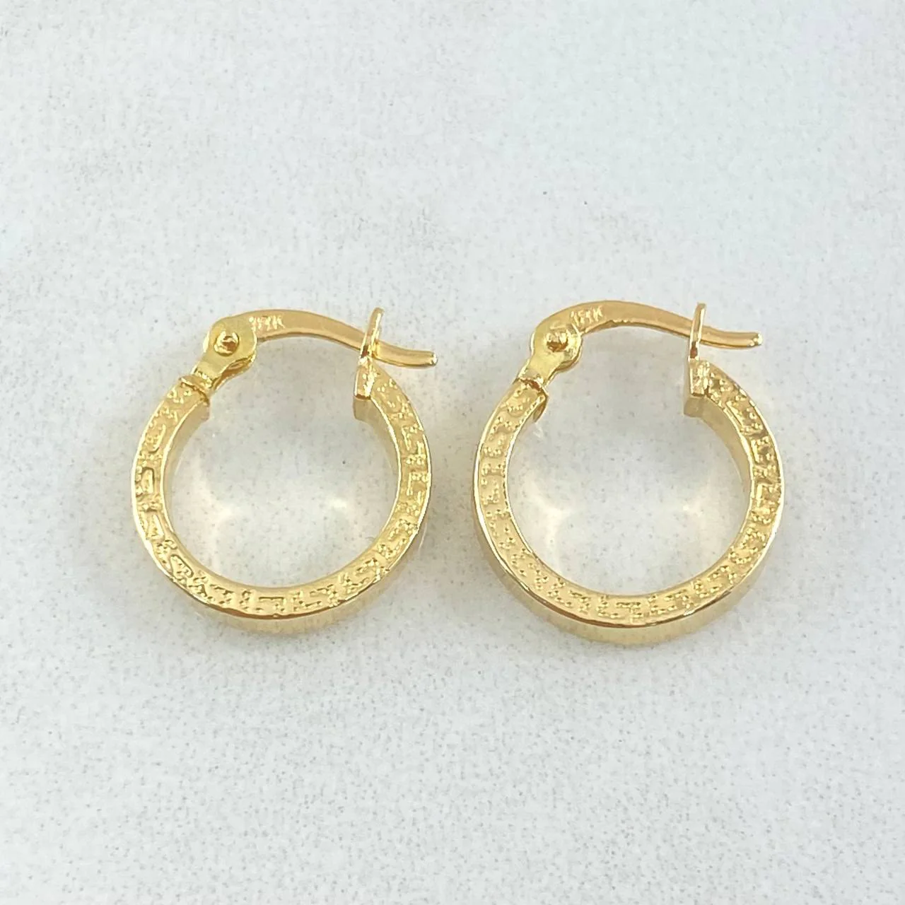 Candongas Tribal 1 g / 1.3 cm Oro Amarillo 18K - Image 2