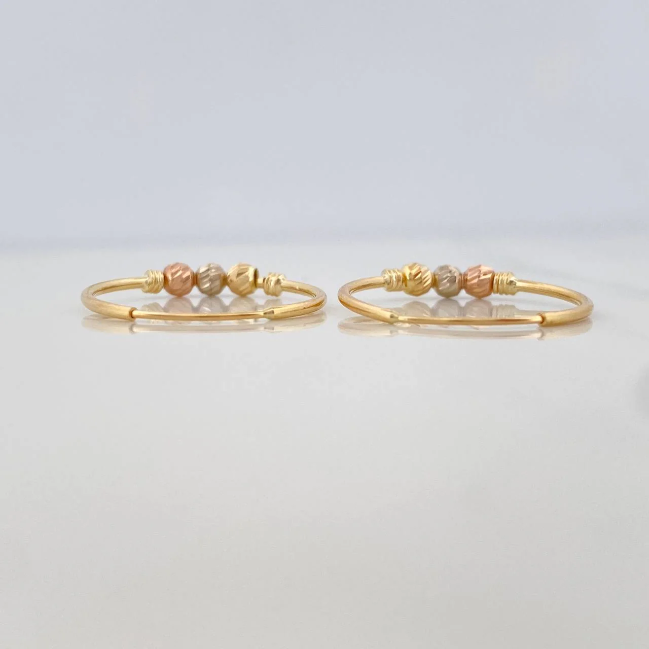 Candongas Trio 1.4 g / 2 cm Oro Amarillo 18K - Image 3