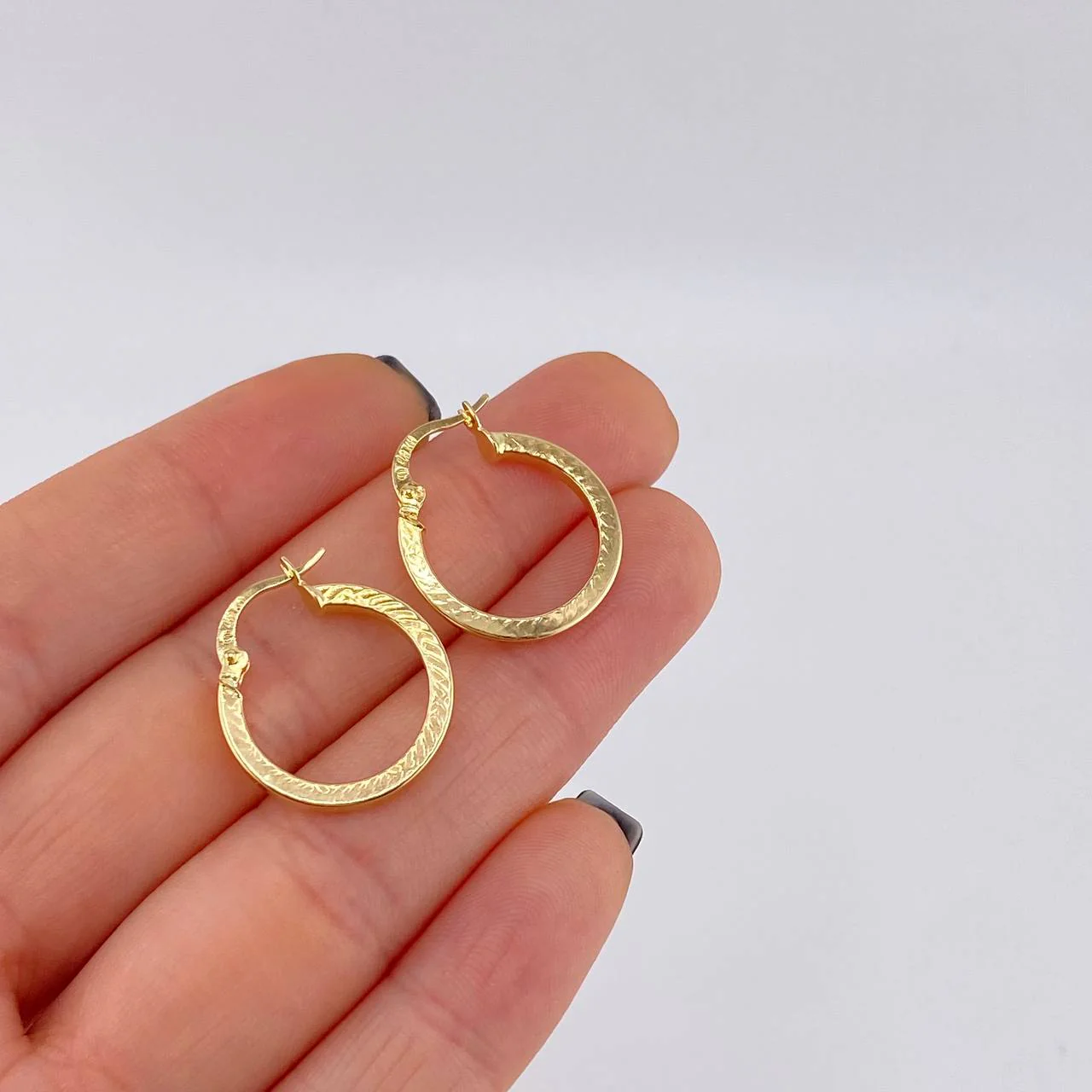 Candongas Trival 1.55 g / 2 cm Oro Amarillo 18K - Image 4