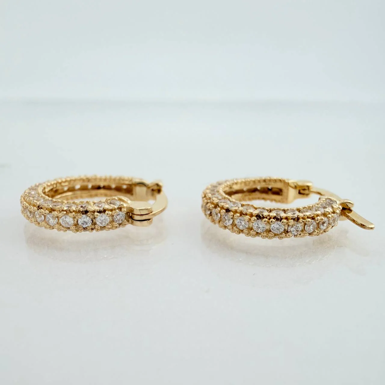 Candongas Tupida 3.35gr / 1.6cm / Oro Amarillo 18K &