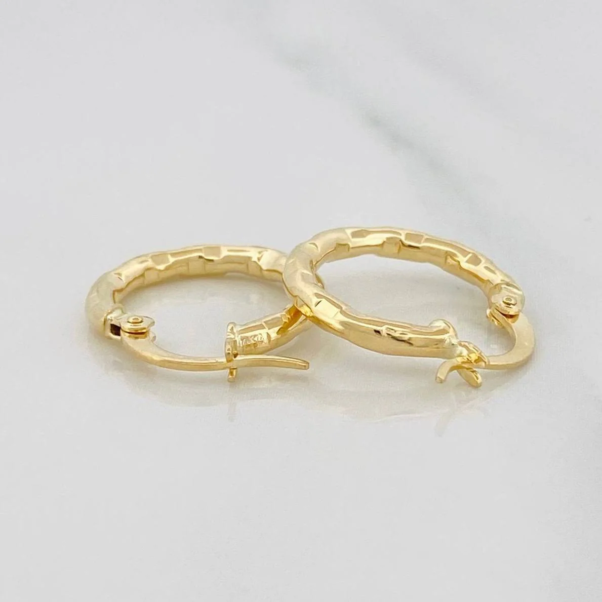Candongas Val 1.3 g / 1.8 cm Oro Amarillo 18K - Image 2