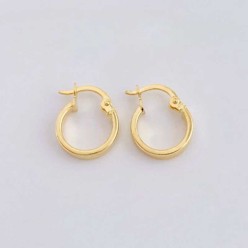 Candongas Vick 1.05 g / 1,5 cm Oro Amarillo 18K - Image 2