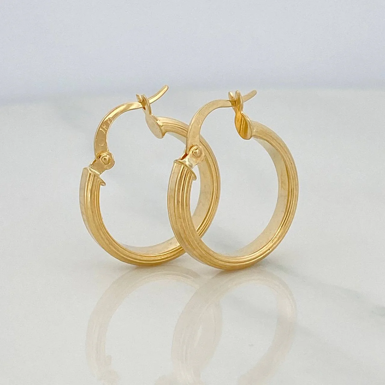 Candongas Winter 1.8 g / 2.2 cm Oro Amarillo 18K - Image 4