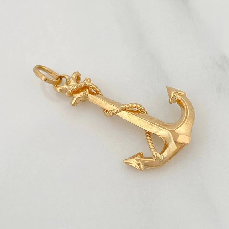 Dije Ancla Lazo 2.1 g / 3.4 cm Oro Amarillo 18K - Image 3
