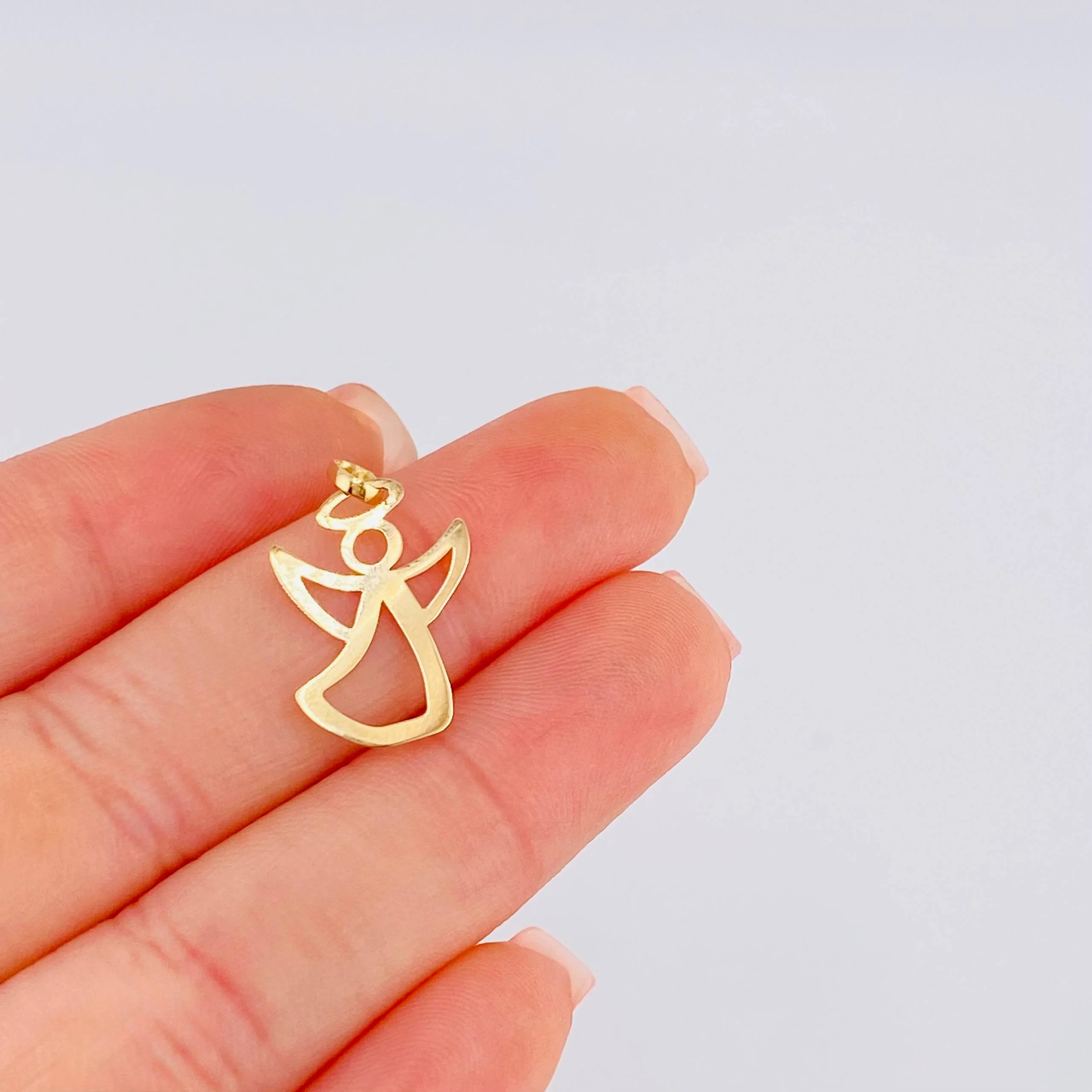 Dije Angel Silueta 0.4 g / 2 cm Oro Amarillo 18K - Image 4