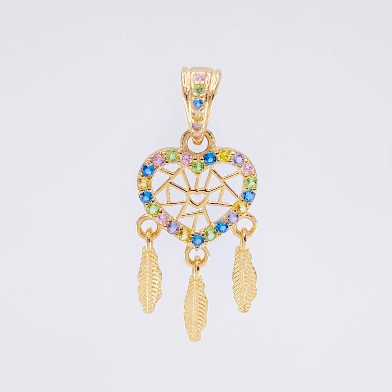 Dije Atrapasueños Multicolor 1.55 g / 2.7 cm Oro Amarillo 18K - Image 2