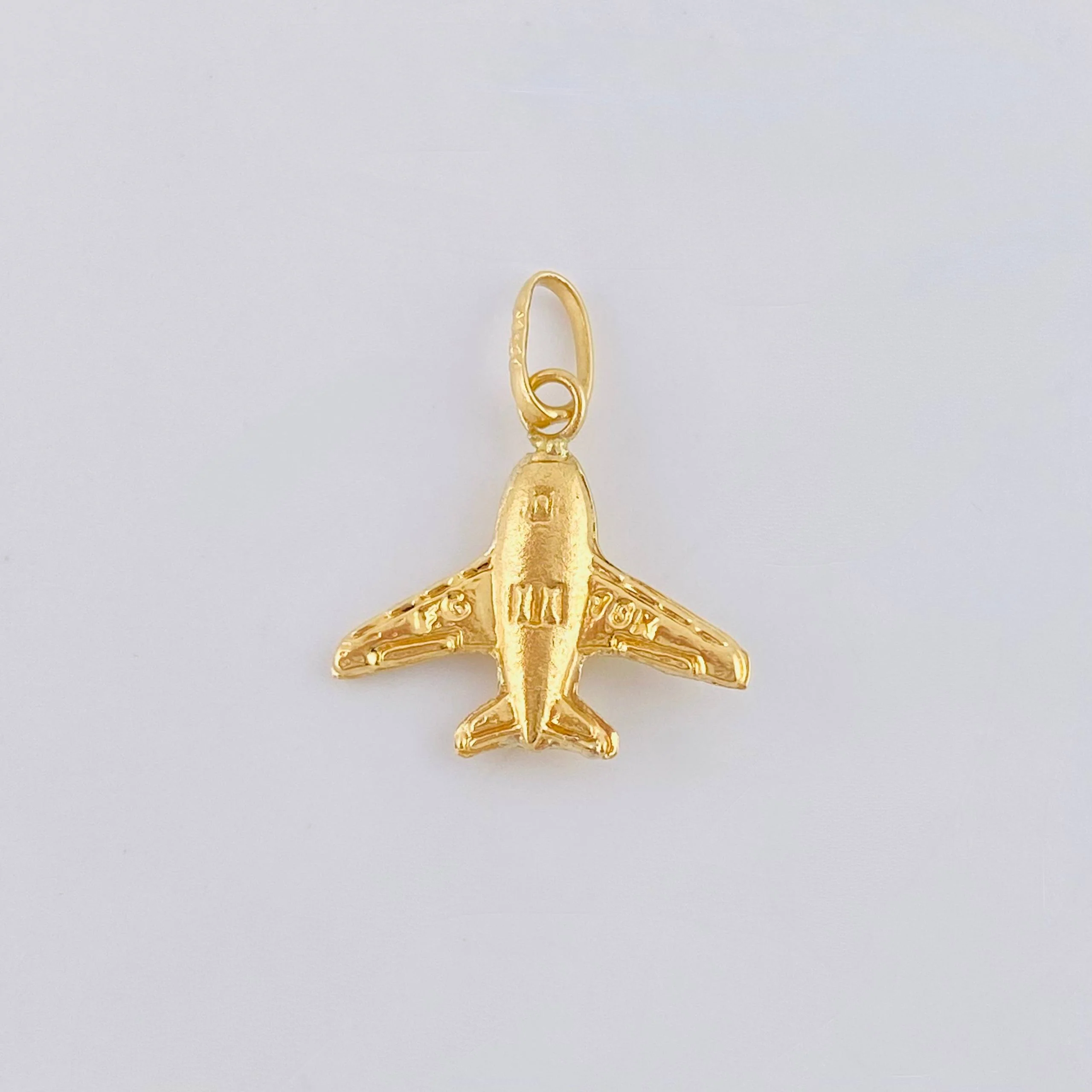 Dije Avion 0.6 g / 1.9 cm Oro Amarillo 18K - Image 3