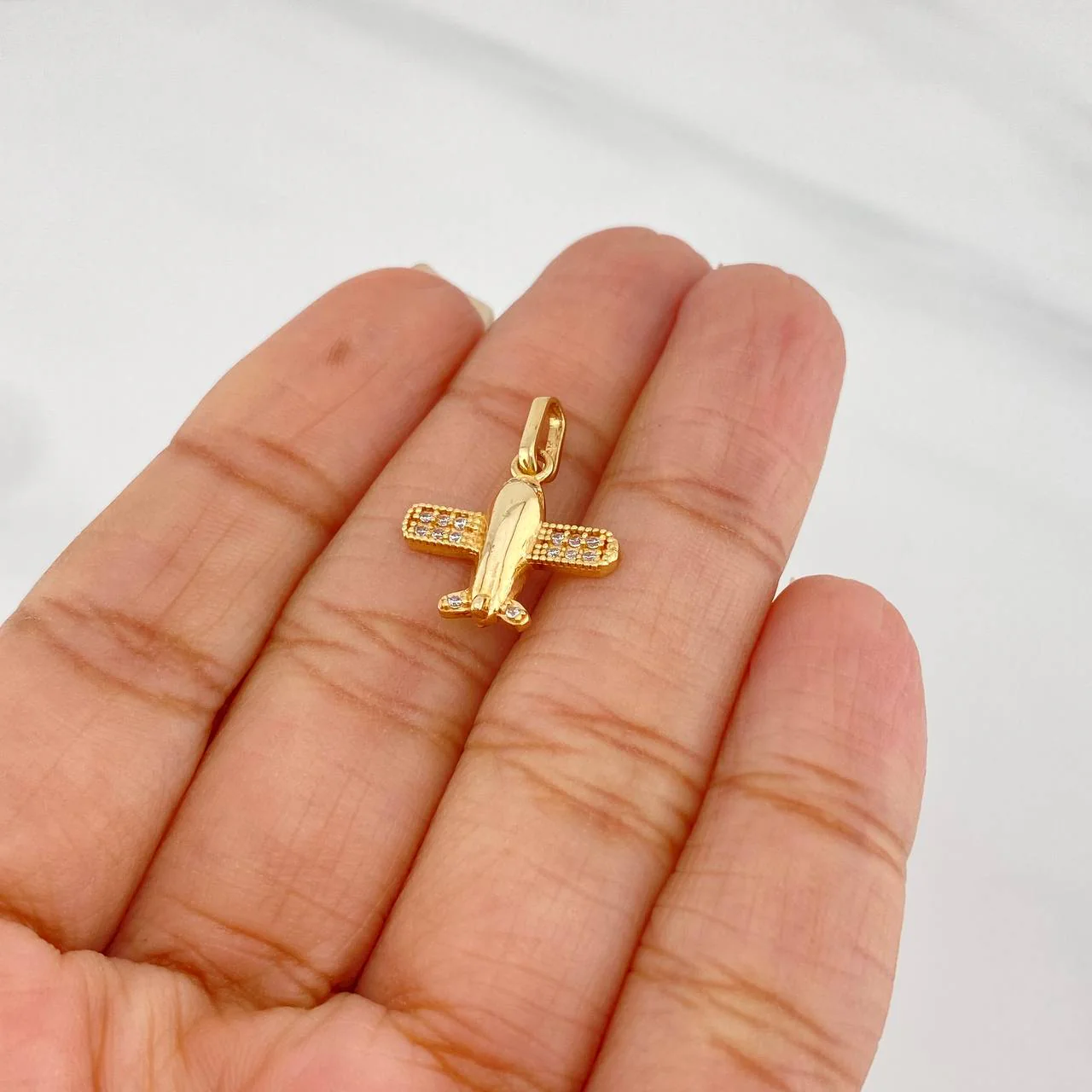 Dije Avion 1.25 g / 2 cm Oro Amarillo 18K - Image 4