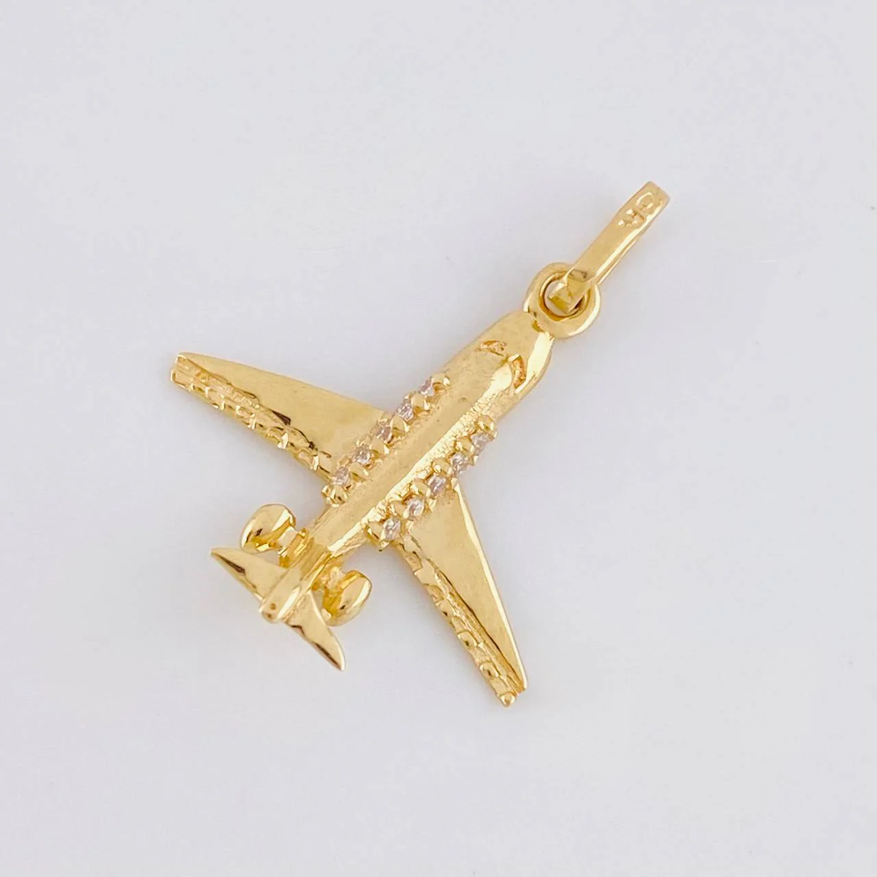 Dije Avion 1.2g / 2.2cm Oro Amarillo 18K - Image 3