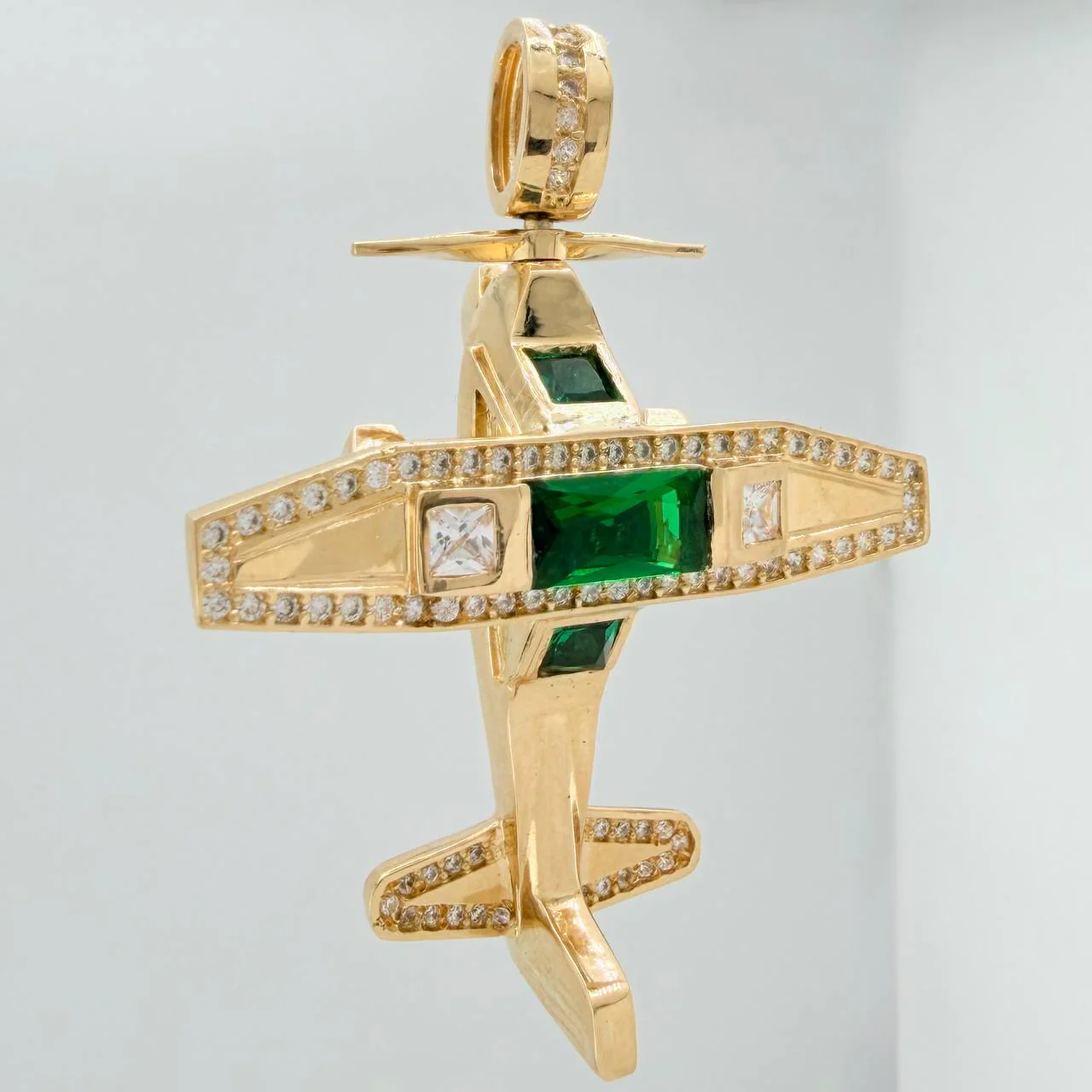 Dije Avioneta Articulada 18gr / 5cm / Oro Amarillo 18K $ - Image 2