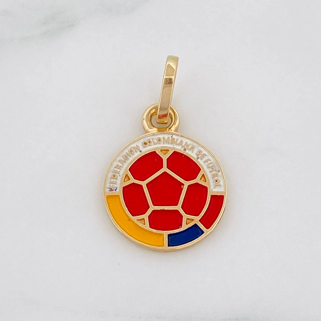 Dije Balon Futbol 1.15g / 2cm Oro Amarillo 18K