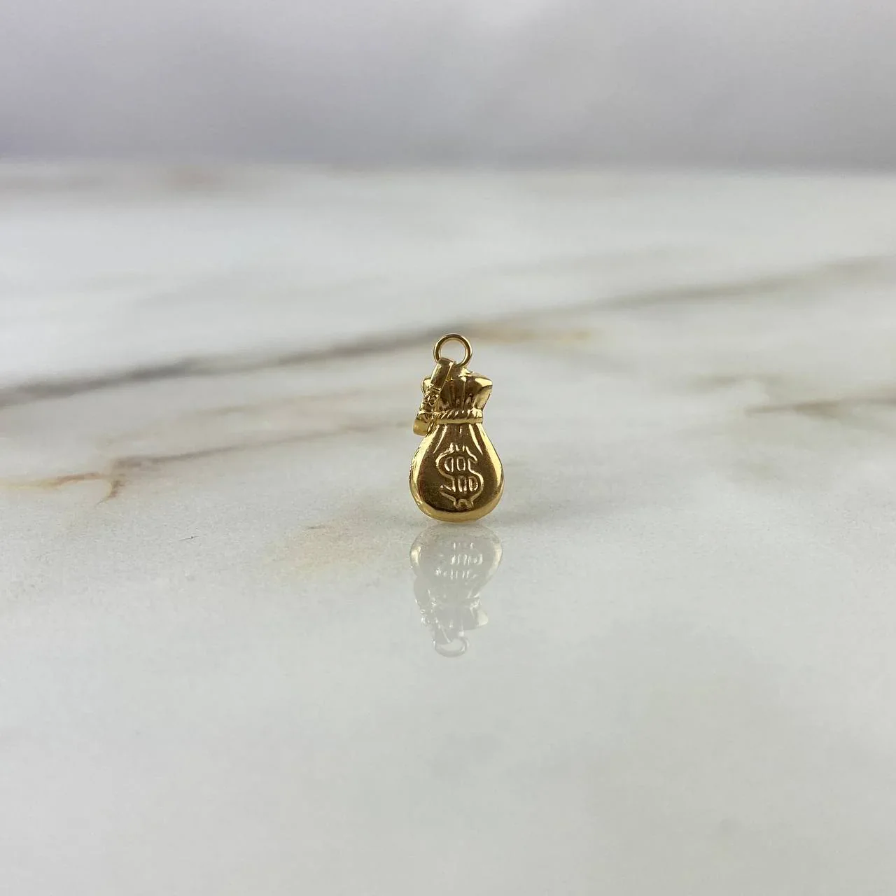 Dije Bolsa De Dinero 0.35 g / 1.7 cm Oro Amarillo 18K - Image 2