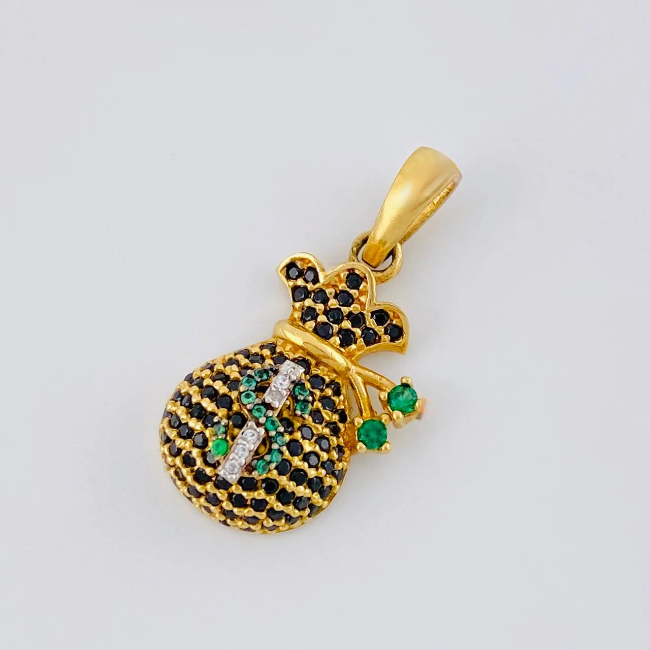 Dije Bolsa De Dinero 2.8 g / 2.5 cm Oro Amarillo 18K - Image 3