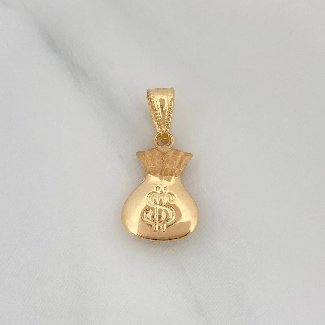 Dije Bolsa Dinero 0.75 g / 2 cm Oro Amarillo 18K - Image 2
