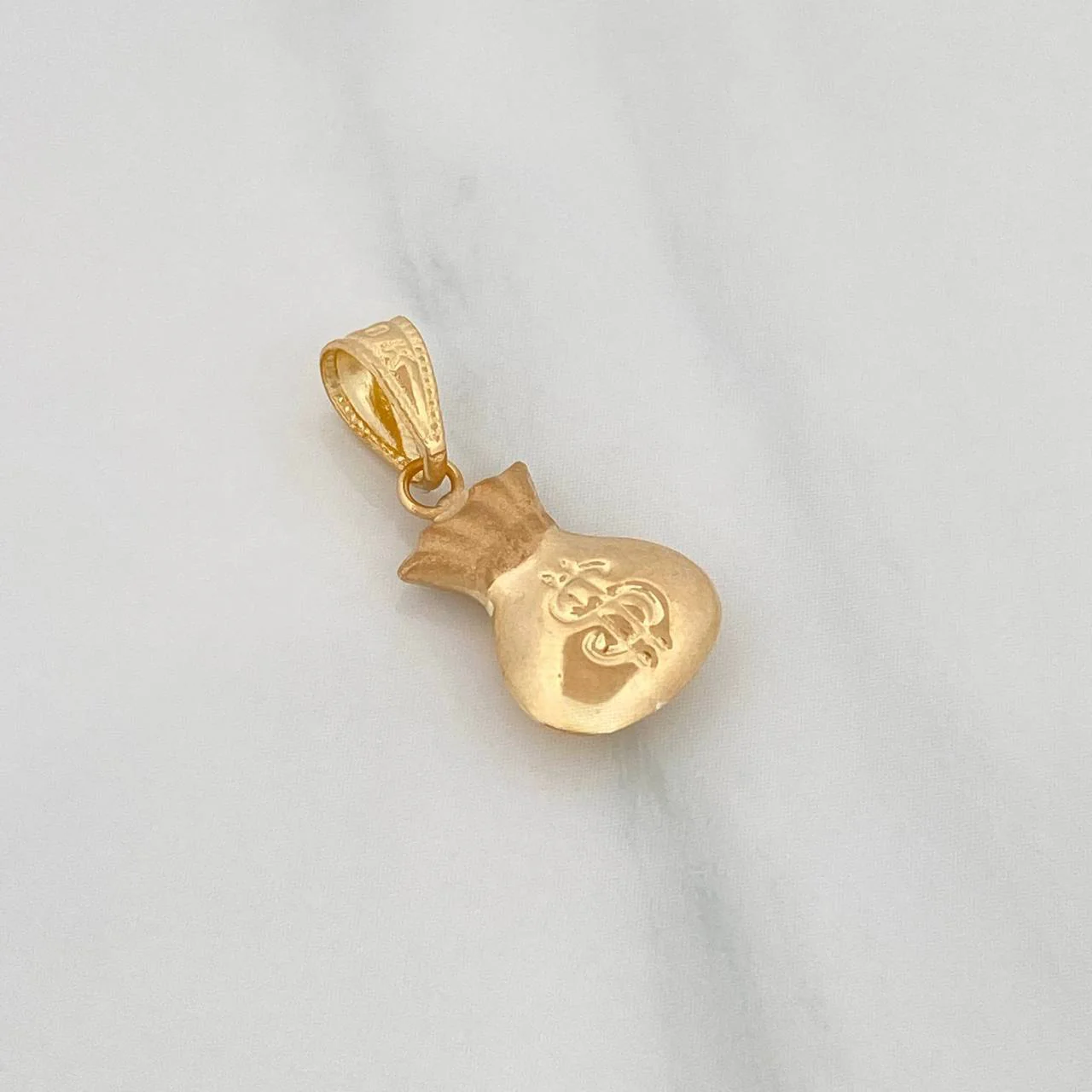 Dije Bolsa Dinero 0.85 g / 2 cm Oro Amarillo 18K - Image 3