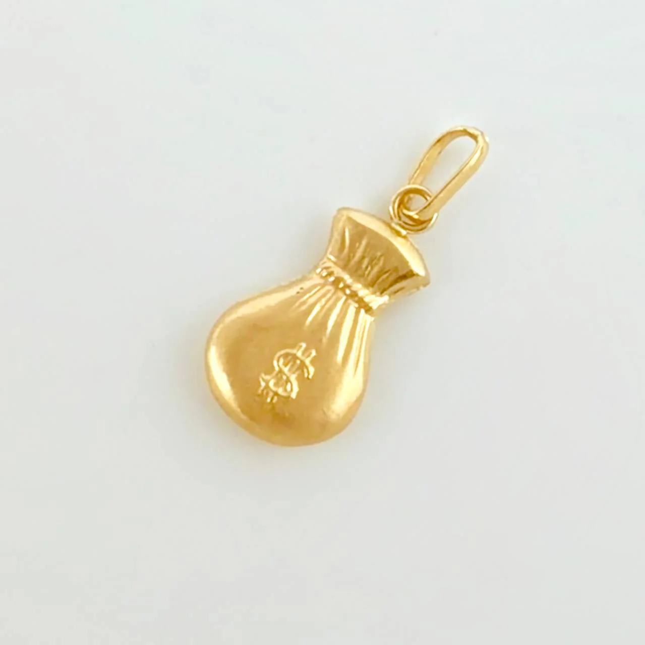 Dije Bolsa Dinero Mate 0.5g / 2.1cm Oro Amarillo 18K - Image 3