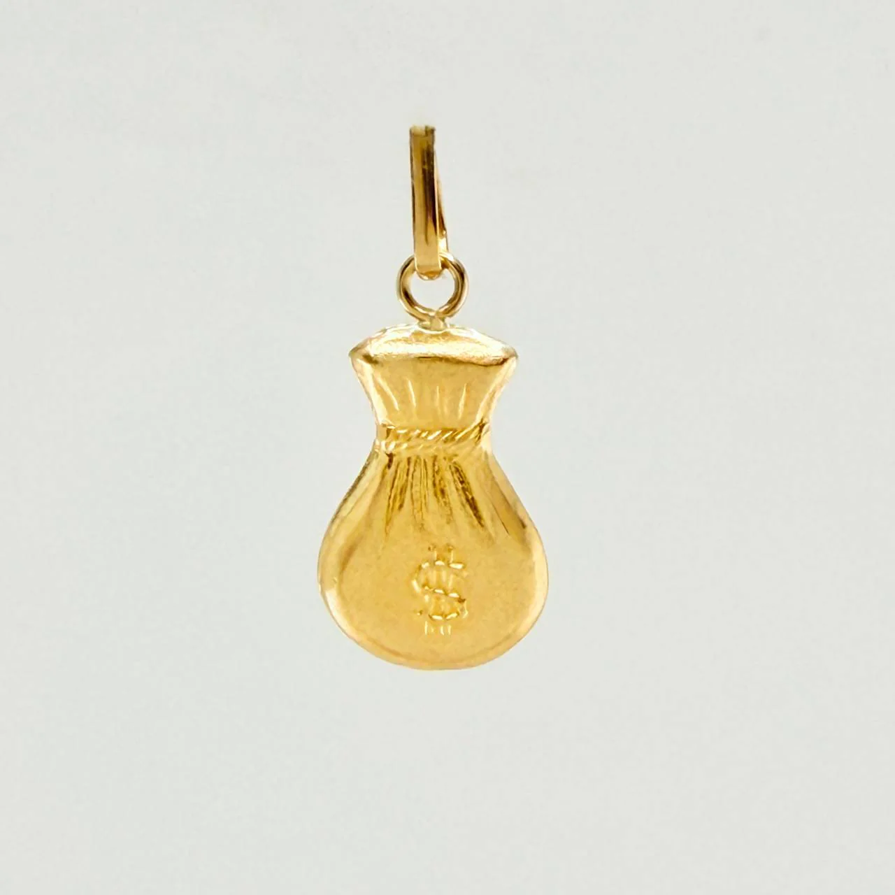 Dije Bolsa Dinero Mate 0.5g / 2.1cm Oro Amarillo 18K - Image 2