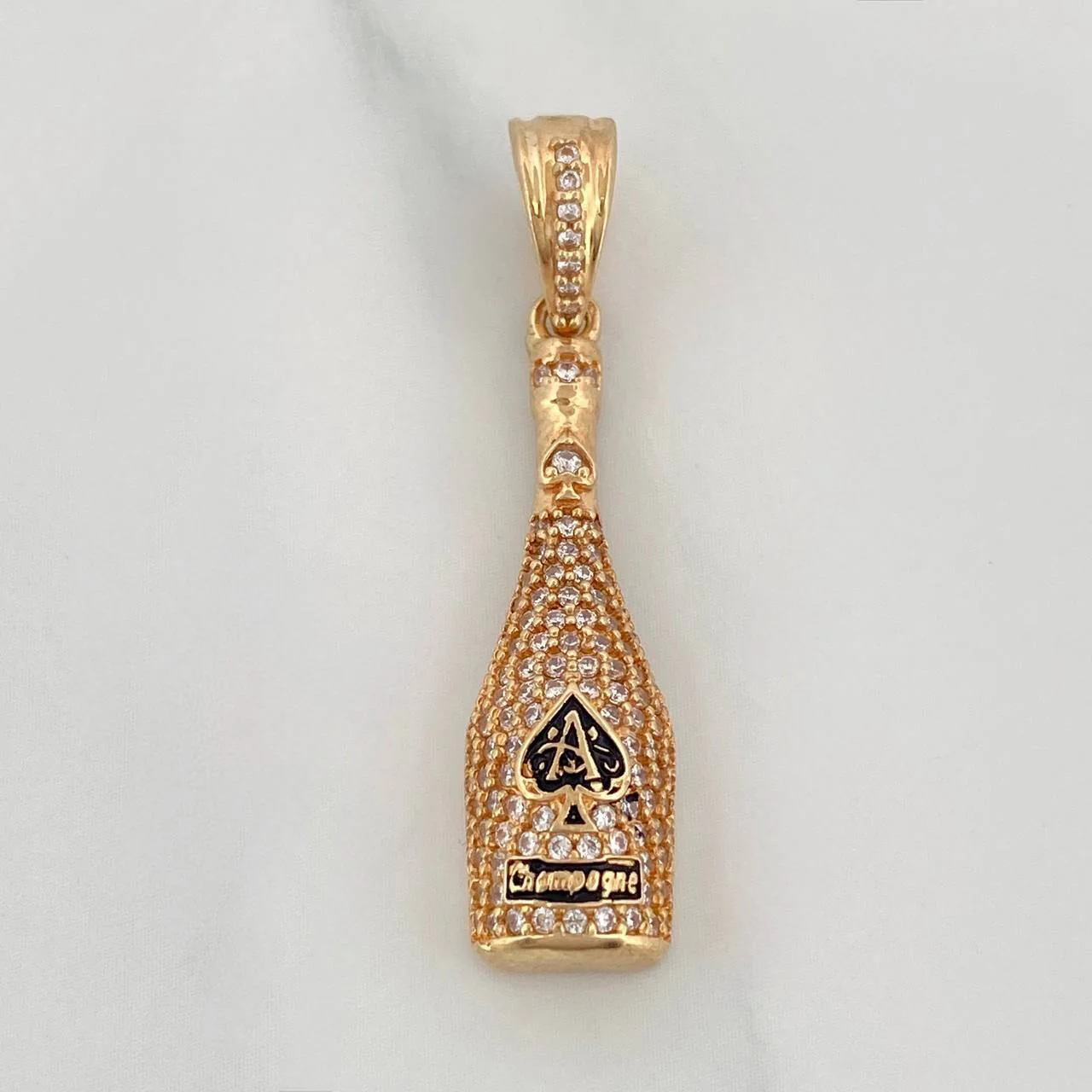 Dije Botella Champagne 4.3 g / 3.7 cm Oro Amarillo 18K