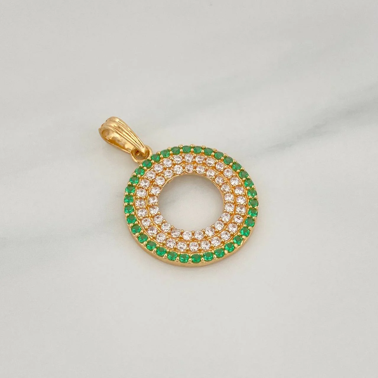 Dije Circulo 2.15 g / 2.5 cm Oro Amarillo 18K - Image 2