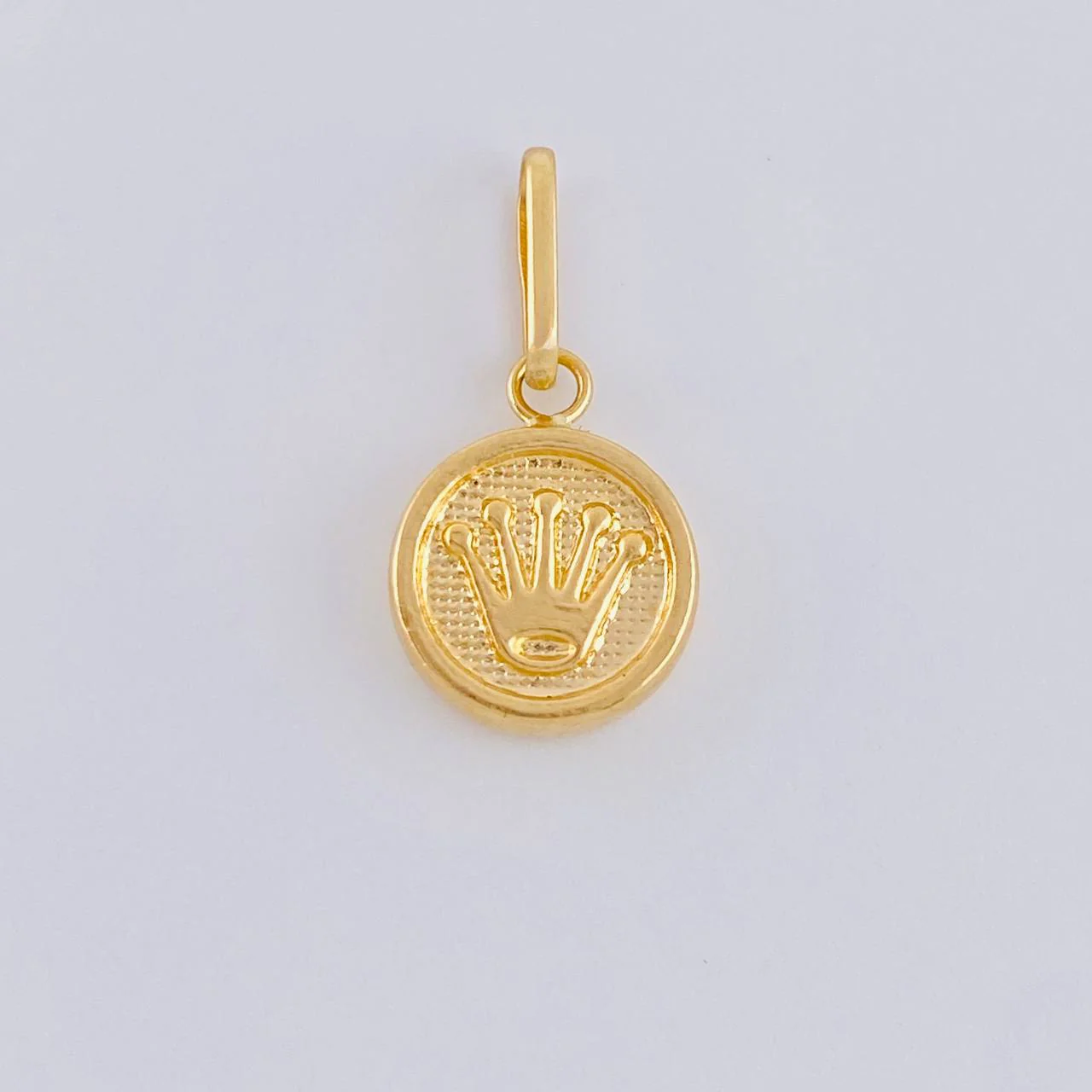 Dije Circulo Corona 0.45 g / 1.8 cm Oro Amarillo 18K