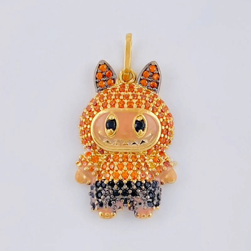 Dije Conejo Sonriente 3.8 g / 2.8 cm Oro Amarillo 18K