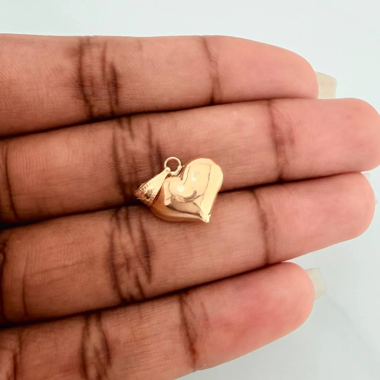 Dije Corazón 0.85gr / 1.8cm / Oro Amarillo 18K % - Image 4