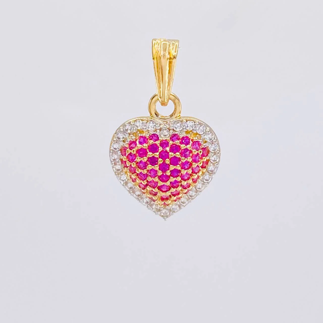 Dije Corazón Cojin 1.75 g / 1.8 cm Oro Amarillo 18K - Image 2