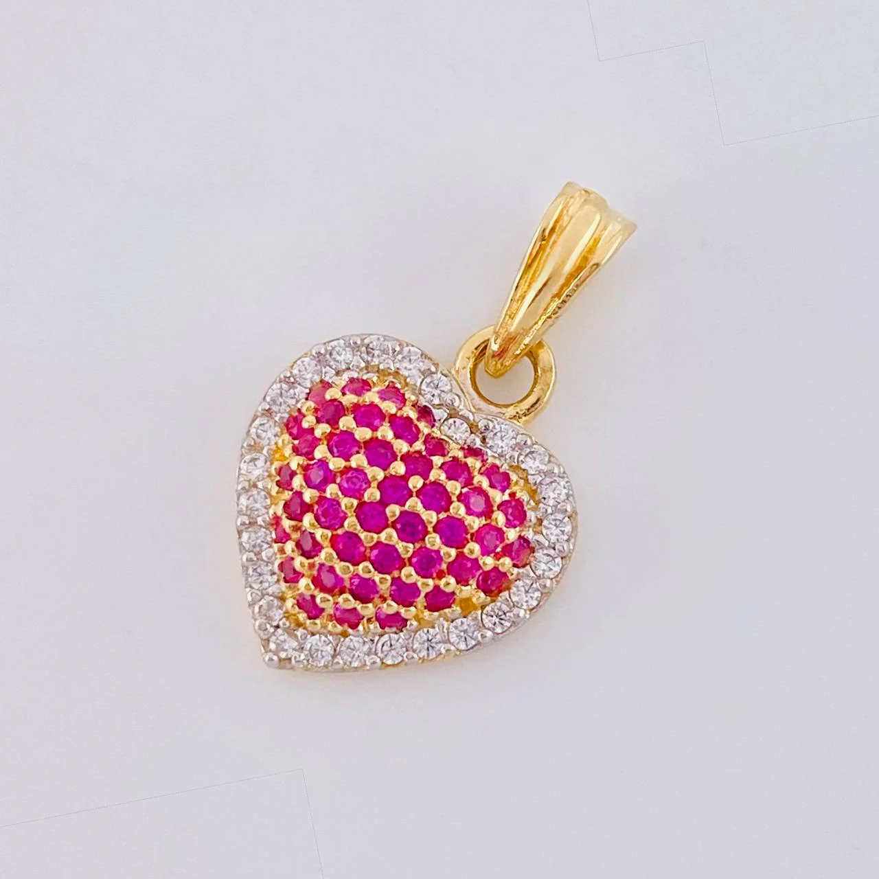 Dije Corazón Cojin 1.75 g / 1.8 cm Oro Amarillo 18K - Image 3