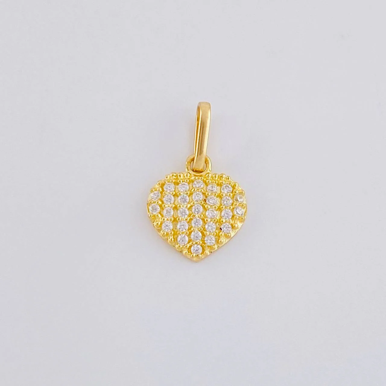 Dije Corazón Túpido 0.65 g / 1.5 cm Oro Amarillo 18K