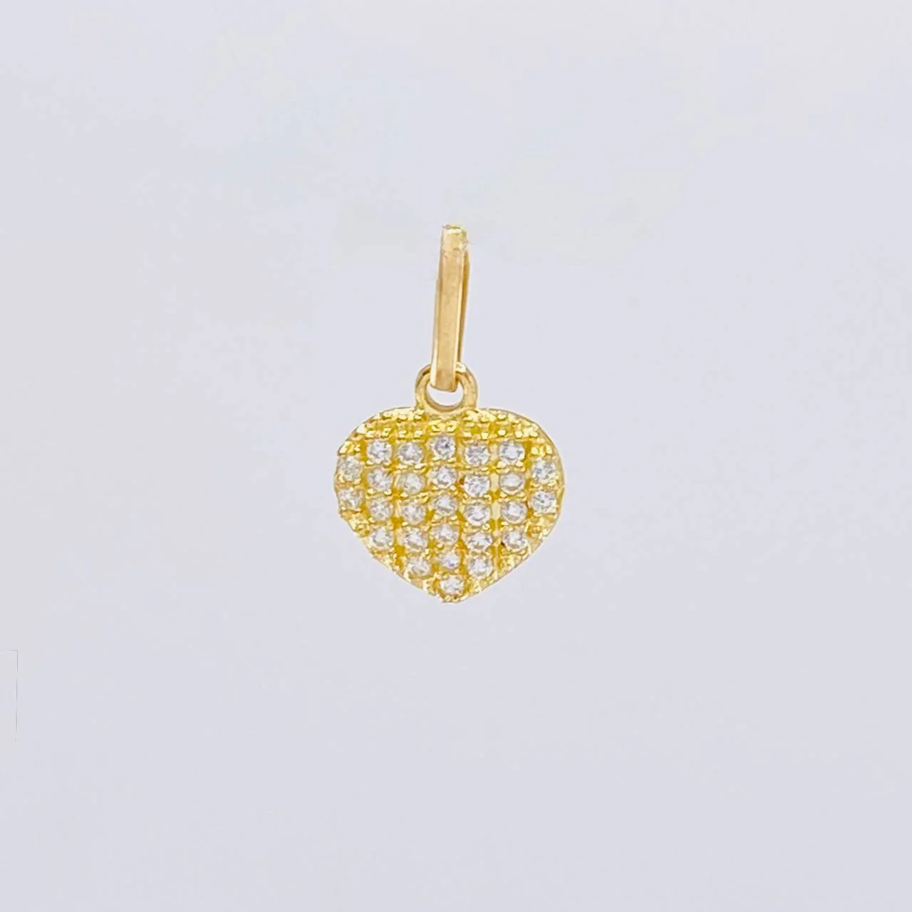 Dije Corazón Tupido 0.7 g / 1.5 cm Oro Amarillo 18K - Image 2