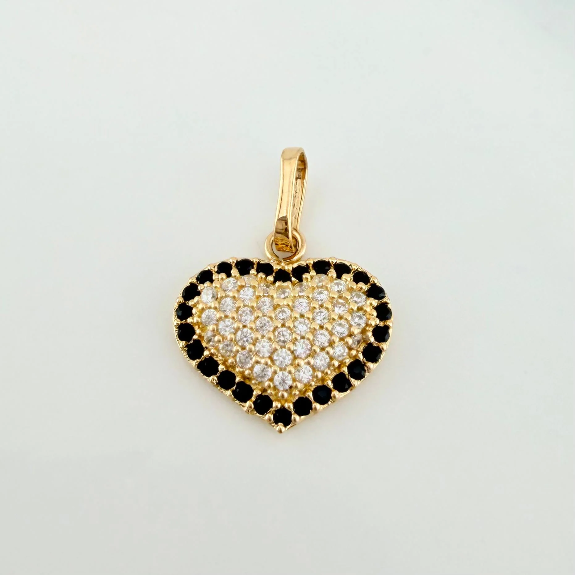 Dije Corazón Tupido 1.6 g / 1.7 cm Oro Amarillo 18K