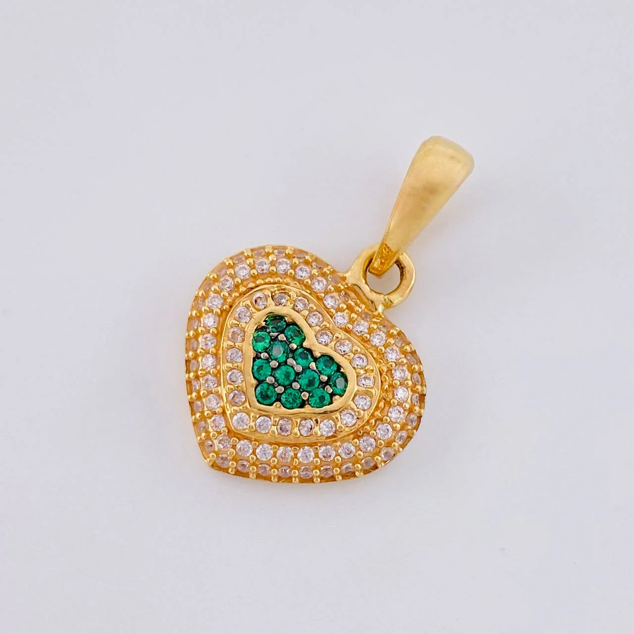 Dije Corazón Tupido 3.5 g / 2.5 cm Oro Amarillo 18K - Image 4