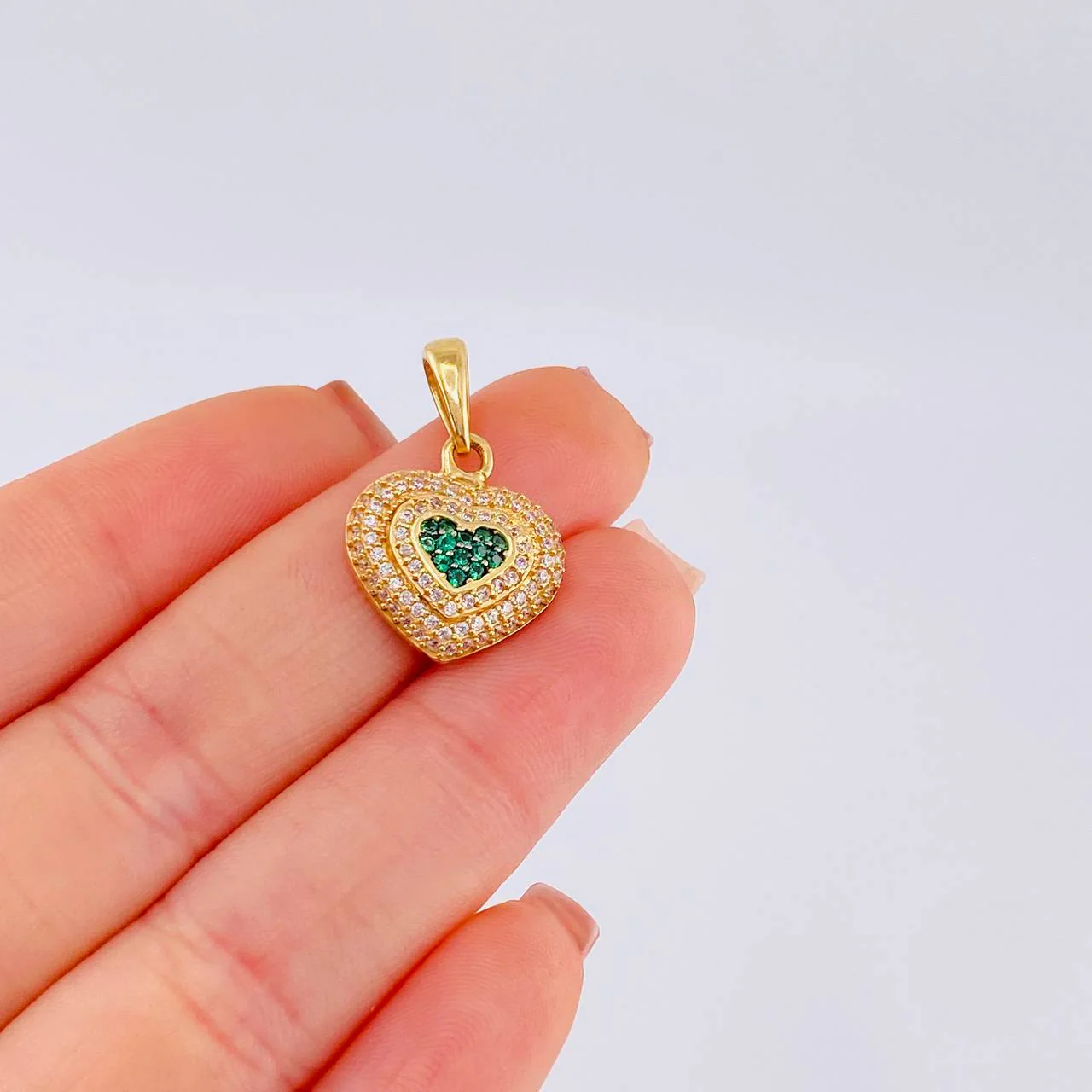 Dije Corazón Tupido 3.5 g / 2.5 cm Oro Amarillo 18K - Image 5