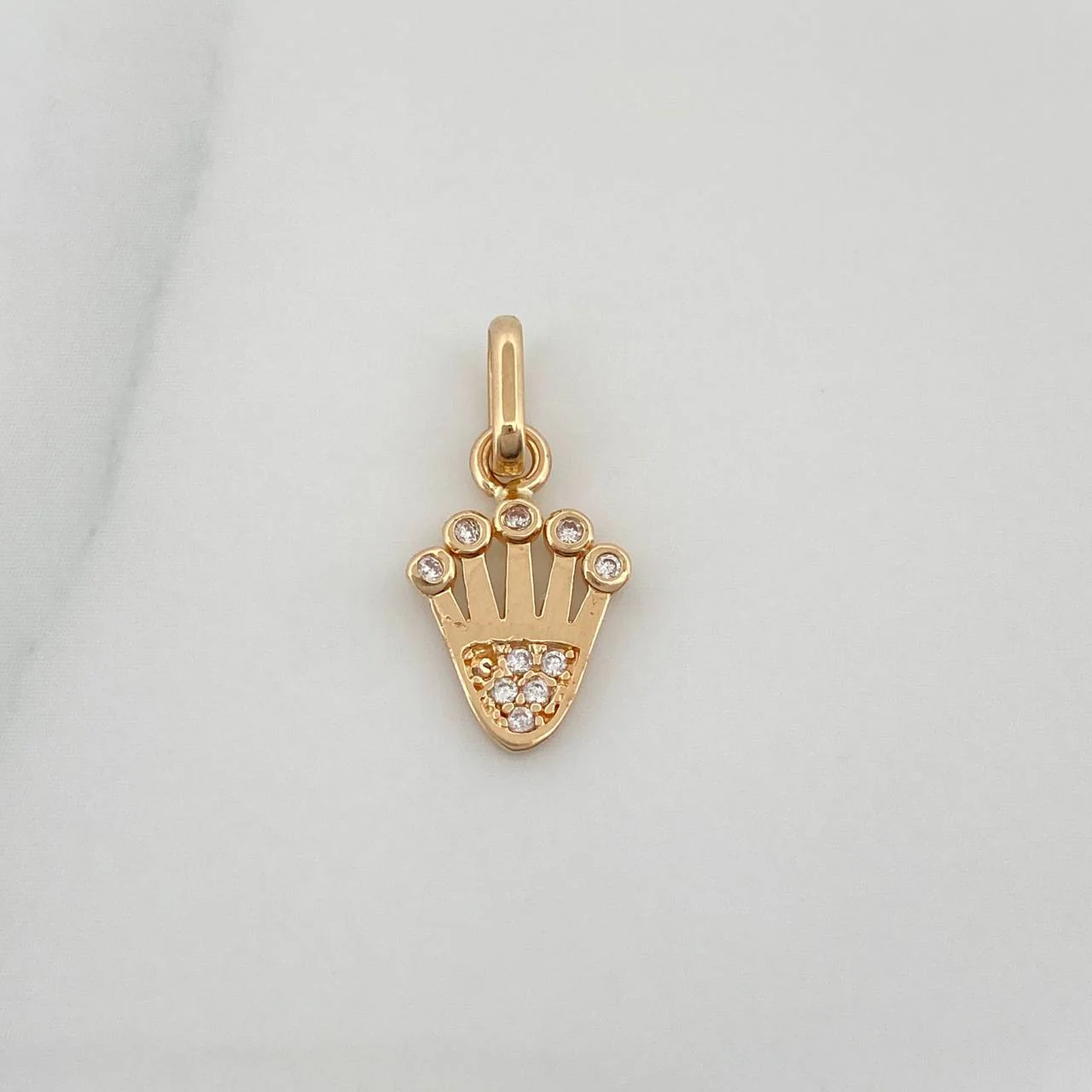 Dije Corona 0.85gr / 1.8cm / Oro Amarillo 18K
