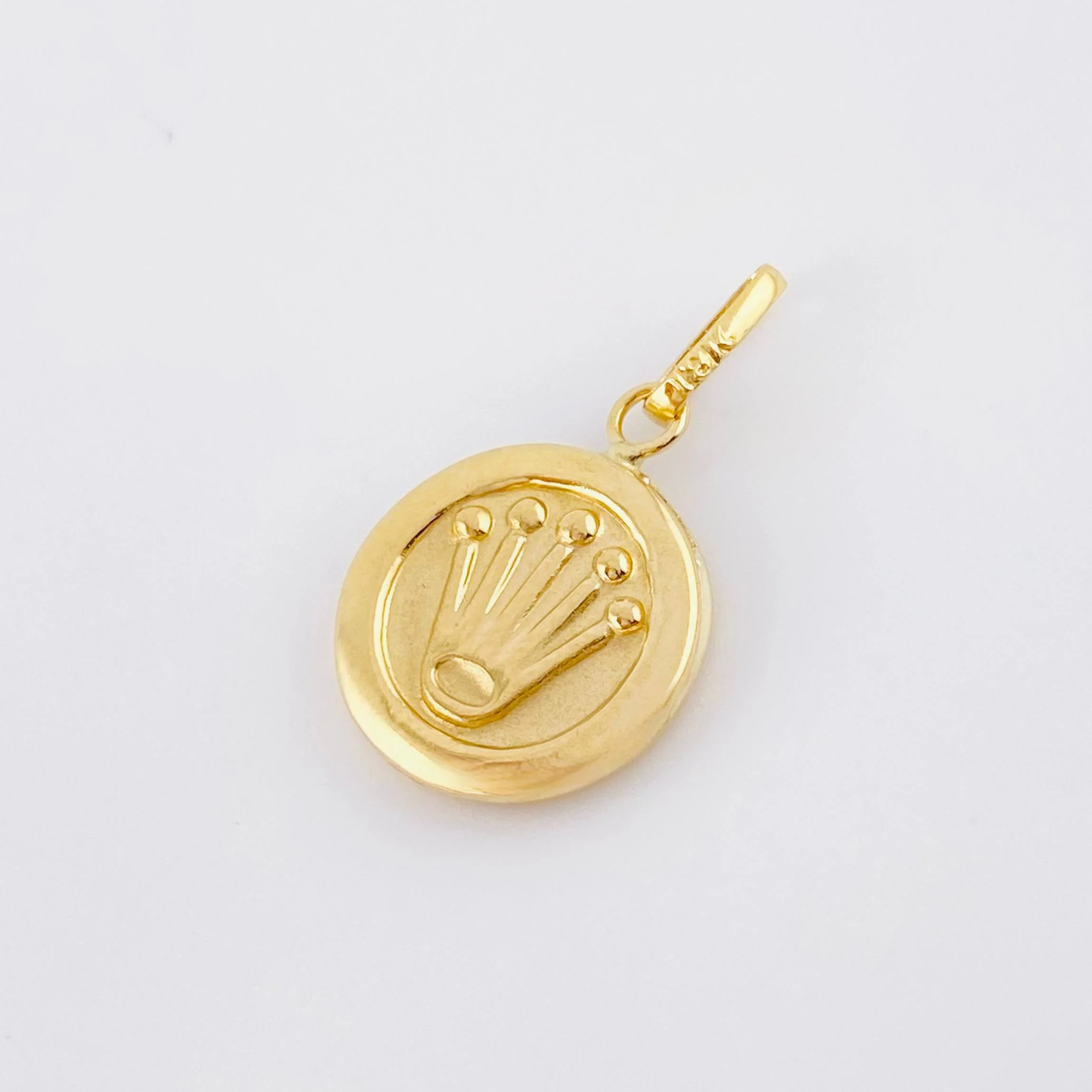 Dije Corona Circular 0.85gr / 2.3cm / Oro Amarillo 18K - Image 2